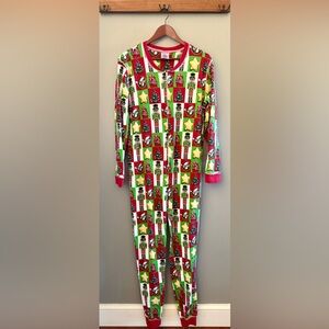 Buc-ees 1 Pce Adult XL Christmas Nutcracker Pajama Lounge Wear Faux Flap